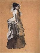 Edgar Degas Young Woman Street Costume Sweden oil painting reproduction